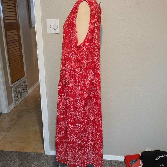 Vintage Jane Ashley Red & White Dress Size 2X - Picture 4 of 9